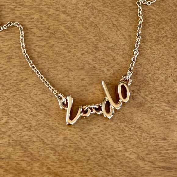 Kate Spade Gold "I Do" Necklace w/Dustbag. NWT. - Picture 4 of 6